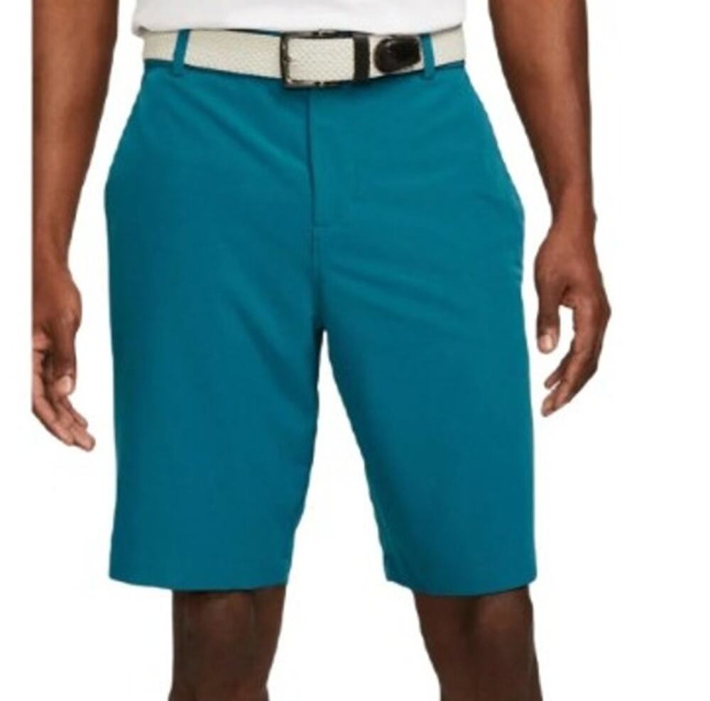 Nike Golf Men's 35x10 Dri-Fit Hybrid Golf Shorts Blue Stretch Waist Mesh Pockets